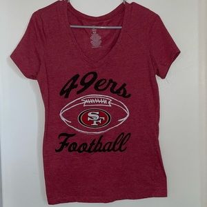 NFL San Francisco 49ers V Neck Tee